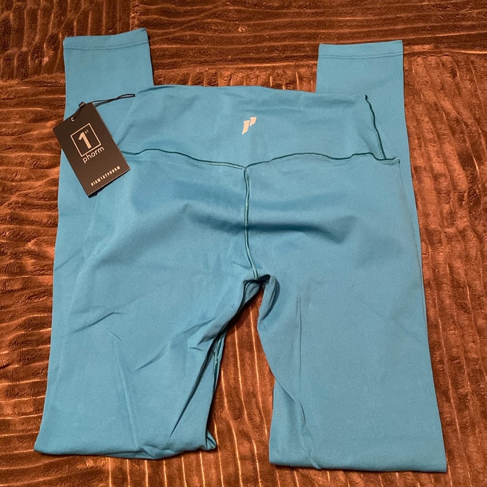 1st Phorm Essential Leggings in Teal Sz S Brand New!